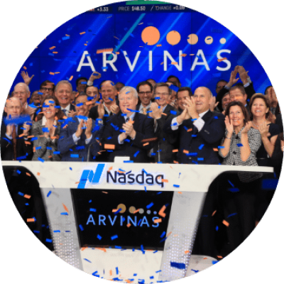 Arvinas Nasdaq Celebration